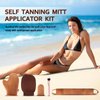 IMYMEE 5 Pack Self Tan Mitt Applicator Kit,Self Tanning Mitt Applicator,Sunless Tanner Mitt,Tanning Mitts Self Tanner Glove Self Tanning Mit,Self Tanner Glove Tanning Glove For Self Tan Mit(Brown)