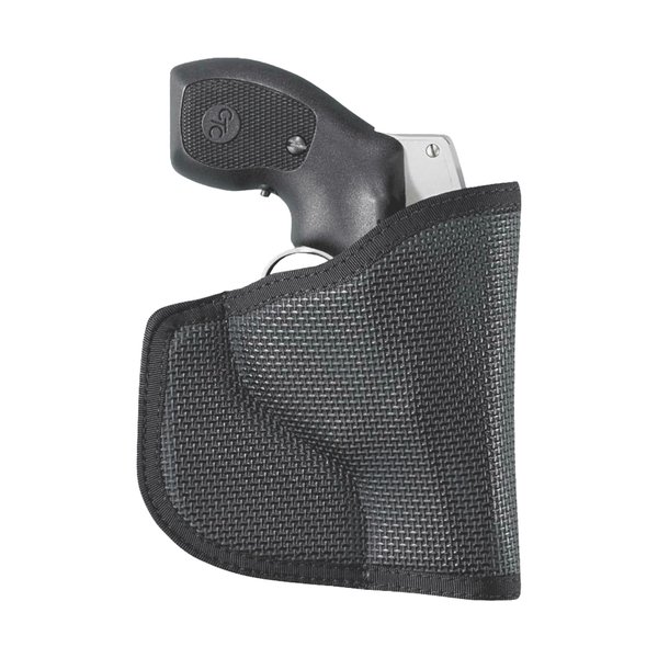 DeSantis Nemesis Pocket Holster For Pistols, Made of Quality Tacky Material, Fits S&W J FRAME 2"- 2 1/4", M&P 340 2", TAURUS 85 2", KIMBER K6S 2", Ambidextrous, Unisex Gun Holster, Black