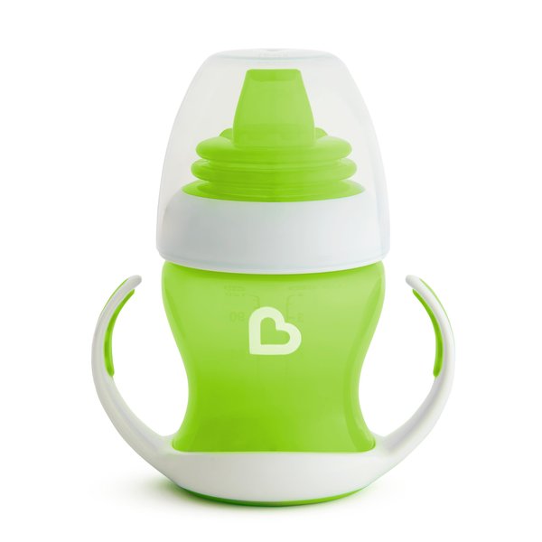 Munchkin® Gentle™ Transition Sippy Trainer Cup, 4 Ounce, Green