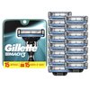 Mach3 Razor Refills for Men, 15 Razor Blade Refills