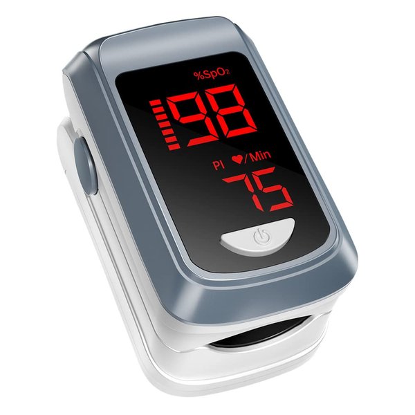 Fingertip Pulse Oximeter- HOLFENRY Mini Oximeter Oxygen Saturation Monitor for SpO2/Heart Rate/PI,FSA/HSA Eligible