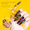 BURANO 9D - Magnetic 6 Colors Set Holographic Cats Eyes Gel Nail Polish Gel with Magnet Stick Set Cateye Soak Off UV LED Gel (Black)