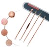 Blackhead Remover Pimple Comedone Extractor Tool Best Acne Removal Kit - Treatment for Blemish, Whitehead Popping, Zit Removing for Risk Free Nose Face Skin with Case (Rose)