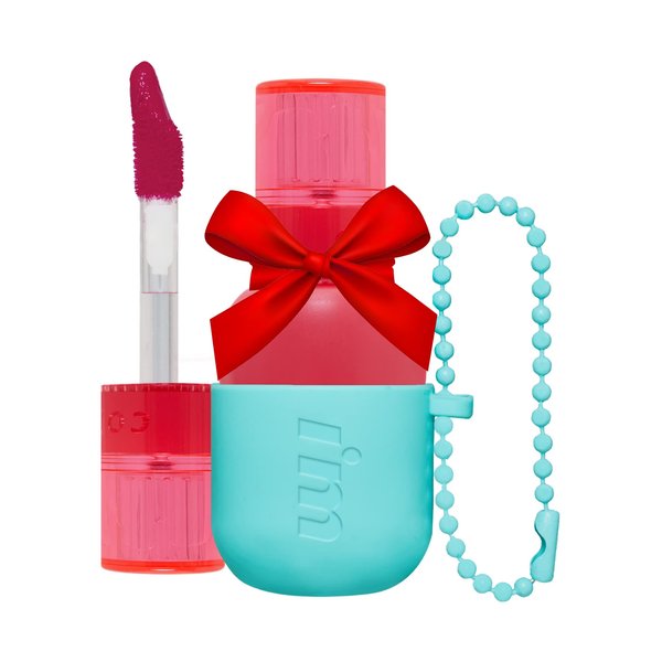 I'M MEME Water Gel Tint - Color Key Ring | Gift, Highly-pigmented, Long Lasting, Travel-Friendly, Lip Stain, 07 Pink Attack, 0.09 Oz