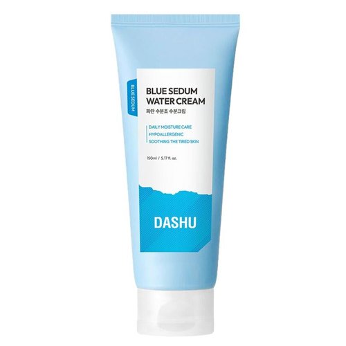 DASHU Boy Blue Sedum Water Cream | Hydrating Face Cream Water Based Moisturizer for Face w/ 8 Types of Hyaluronic Acids | Lotion for Men 5.07 fl oz