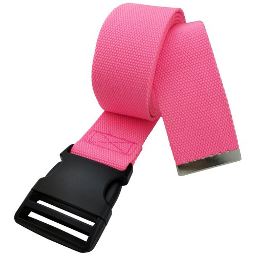 LAMBOX Walking Transfer Gait Belt 60 inch with Quick Release Buckle for Seniors, Nurses, Caregivers or Therapist (Pink)