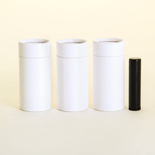 70 mL White Kraft Paperboard Lip Balm/Salve/Cosmetic/Lotion Tubes (12)
