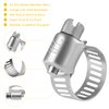 Winlong 1/2'' Stainless Steel Hose Clamps - 24PK Size 4 Small Worm Gear Drive Hose Clamps Clamping Range 1/4 Inch to 5/8 Inch (6mm-16mm) for Automotive Plumbing, 1/4'' Hose Clamps, 1/2'' Hose Clamps
