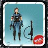 STAR WARS Retro Collection Cara Dune Toy 3.75-Inch-Scale The Mandalorian Action Figure with Accessories, Toys for Kids Ages 4 and Up, Blue