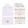 VNS Creations Bridesmaid Proposal Cards. Box set of 8 Will You Be My Bridesmaid and 2 Maid of Honor Cards. 4 x 6 Floral Cards with Gold Foil Ideal for Bridal Party or to go with Bridesmaid Gifts