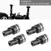 Dilwe 4Pcs Body Post Mount, Aluminum Magnetic Invisible Body Post Mount for SCX10 4WD 1:10 RC Car(Black)