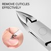 GAOY Cuticle Remover Kit, Cuticle Trimmer Pusher Cuticle Nipper with Cuticle Softener Cuticle Oil, Professional Nail Care Manicure Tools Nail Files and Buffers for Home & Salon Use