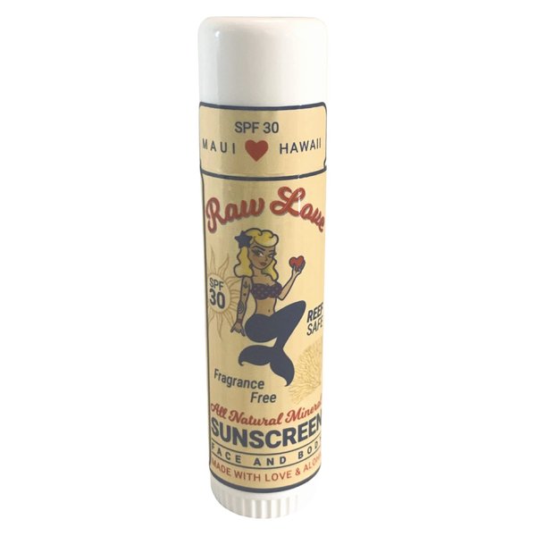 RAW LOVE Sunscreen Stick SPF 30, 0.6 OZ