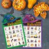Fancy Land Halloween Bingo Game for Kids 24 Players Halloween Die-Cut Bingo Cards Party Favors Activity Supply