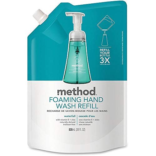 Method Foaming Hand Soap, Refill, Waterfall, Biodegradable Formula, 28 oz, (Pack of 1)