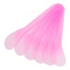 100pcs Cosmetic Apply Spatula - Disposable Facial Mask Spatulas Makeup Face Mud Mask Mixing Spoon Pink Translucency Mask Applicator Stick Tattoo Repair Cream Wipe Scraper