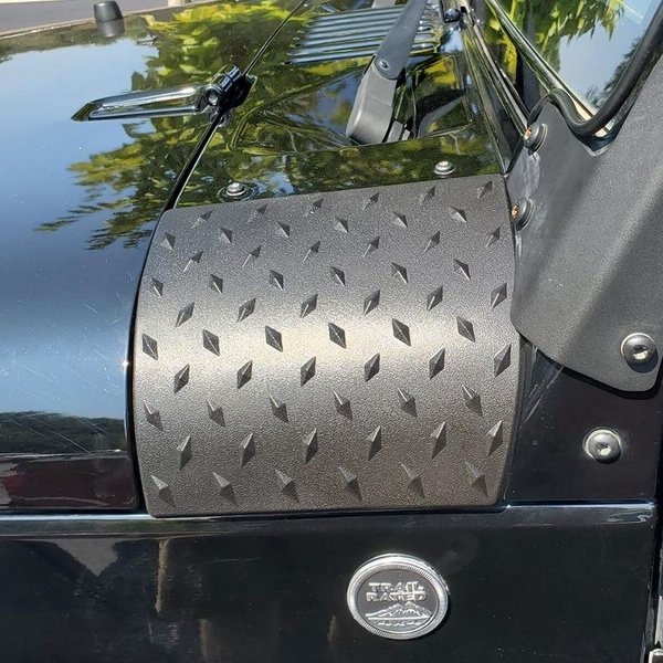 MOEBULB Cowl Body Armor Outer Cowling Cover Powder Coated Finish Compatible with Jeep Wrangler JK JKU Rubicon Sahara X Off Road Sport X & Unlimited 2/4 door 2007-2018