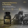 FREZZOR Omega 3 Black - Highest Strength Green Lipped Mussel Oil Capsules, Made in New Zealand, UAF1000+, Inflammation, Joint Care & Relief, Heart & Immune Support, 60 Count (Pack of 4)
