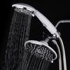 HotelSpa 30-Setting Ultra-Luxury 3 Way Rainfall Shower-Head/Handheld Shower Combo with Patented ON/OFF Pause Switch (Dual White/Chrome Finish)
