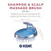 KENT SH1 - Shampoo/Conditioner, Scalp Massage, and Hair Growth Shower Wet Brush - 42 Soft Rubber Bristles (3 1/2")