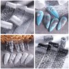 XEAOHESY 10 Rolls Lace Nail Art Foil Transfer Sticker Kit Black White Flower Foil Transfers Decals Nail Art Sticker Lace Flowers Nail Foil Transfer Stickers Sheets Foil Nail Wraps for Foil Nail Art