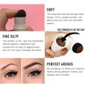 Eyebrow Stamp Stencil Kit Brow Stamp with 5pairs Reusable Eyebrow Stencil Kit Eye Brow Stamping Kit Eyebrow Stamp(Auburn)