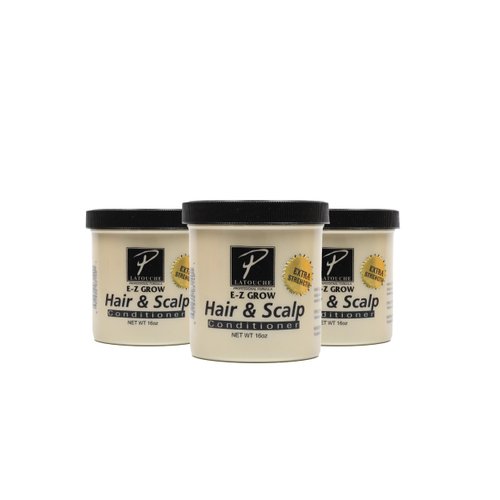 Pierre Latouche P.LA TOUCHE EZ Grow - Hair & Scalp Conditioner 16 Oz - (3 Pack)