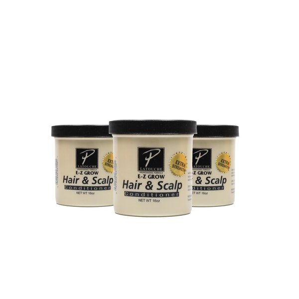 Pierre Latouche P.LA TOUCHE EZ Grow - Hair & Scalp Conditioner 16 Oz - (3 Pack)
