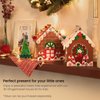 Arteza Kids Cardboard Gingerbread House Kit, 324 Pieces, Fun Kids' Activities — 3D Holiday Crafts with Glitter, Chenille Stems, & Pom Poms for Christmas Decorating and Playtime