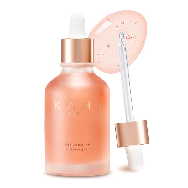 KAHI Wrinkle Bounce Blemish Ampoule | Collagen Serum for Face Dark Spot Corrector Daily Face Serum Face Moisturizer Face Serum for Glowing Skin Korean Ampoule Facial Oil Face Care 1.69 fl oz
