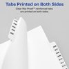 Avery Avery-Style Bottom Tab Dividers, 26-Tab, Legal Exhibit 1-25, 8.5 x11 Inches, White, 26 per Set (11378)