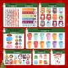 CCINEE 216 Pcs Christmas School Stationary Set for Kids,24 Sets Xmas Party Favors Bulk with Pencils Erasers Treat Bags Stickers for Christmas Goodie Bag Stuffers Gift Exchange Holiday Party Supplies