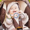 Ainiv Silicone Baby Teether Links, Cutie Baby Teething Toys with Pacifier Clip, Multi Use Baby Teether Rings, Food Grade Silicone Attachable Teether Chew for Newborn Infant Baby Gift, Color-7
