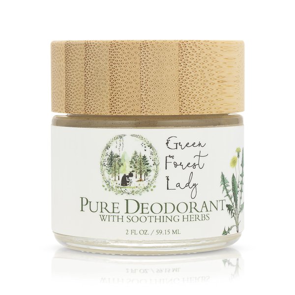 Green Forest Lady - Pure, Organic Deodorant for Women and Men, Aluminum-Free Deodorant, Paraben-Free, Vegan, Natural, Stay Fresh All Day, 5 Natural Scents Available - 2 FL OZ/59.15 ML