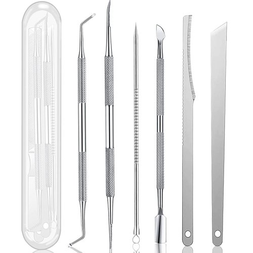 Ingrown Toenail Pedicure Tool Kit(7pcs), Nail Manicure Kit Stainless Steel Nail Care Treatment for Nail Correction Polish Pain Relief
