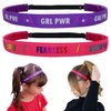 FROG SAC 2 Charity Non Slip Headbands For Girls, Adjustable Affirmation Headband For A Cause, Thin No Slip Girl Head Bands For Kids, Elastic Sports Head Band, Cute Stretch Hair Accessories