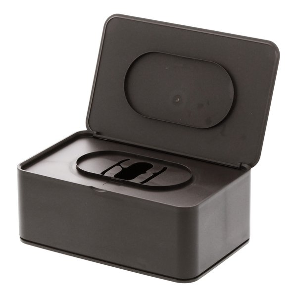 YAMAZAKI home 3256 Home Acrylonitrile Butadiene Styrene (ABS) Wet Tissue Case-Wipe Dispenser Storage Box Container, Rectangular, One Size, Brown