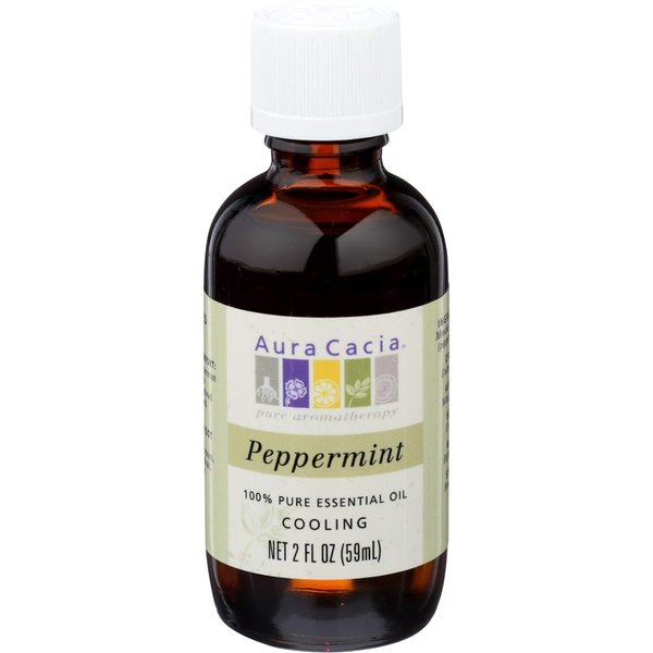 Aura Cacia Aromatherapy Peppermint Essential Oil 2 Oz. Bottle