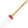 PANA Professional Ceramic White Flame Cone Shaped Bit Nail Drill 3/32" Shank Size (Fine, Flame Bit)