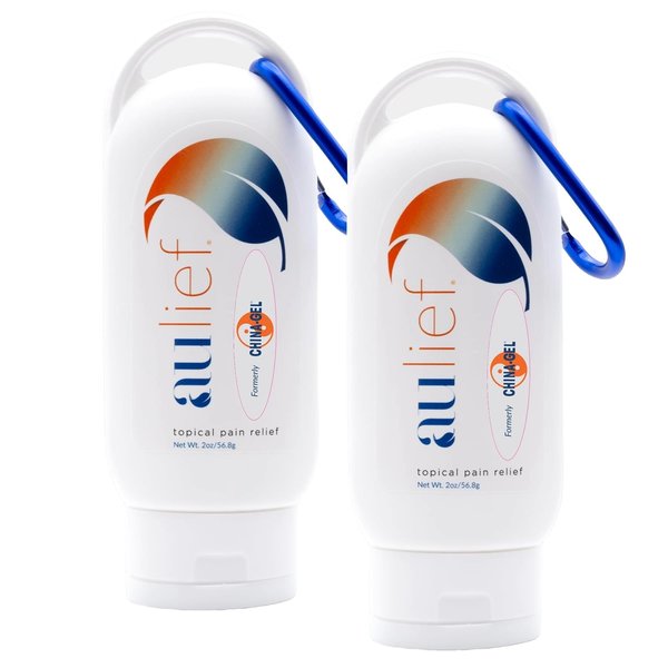 Aulief Topical Pain Relief Cream by China-Gel - for Neck, Back, Knee Pain Relief & Muscle & Joint Pain, FSA HSA Approved, Dye-Free, 2 oz Travel Tottle