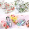 Flower Nail Art Stickers Spring Summer Nail Foil Transfer Decal Nail Art Decoration Floral Nail Design for Women Girls Manicure Decor 10 Sheets