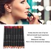 12Pcs Lip Liner Contour Pencil, Waterproof Lip Liner Contour Pencil Waterproof Matte Lipstick Set for Beauty Lovers Lipstick Pencil Makeup Tool Set Lip Contour Pencil Matte Lipstic