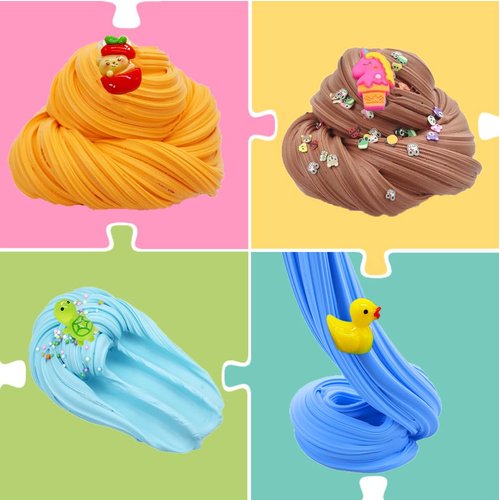 Sunool 13 Packs Butter Slime Kit,Non Sticky,Super Soft Sludge Toy,Birthday Gifts for Kids,DIY Butter Slime Party Favor for Girls & Boys