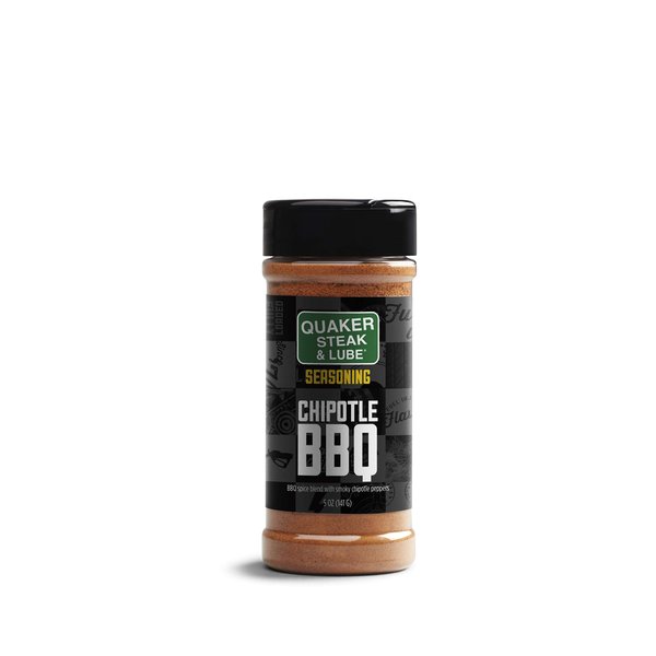 Quaker Steak and Lube Chipotle BBQ Seasoning Shaker - 5 Ounce Plastic Bottle of Quaker Steak & Lube Chipotle BBQ Seasoning Shaker