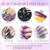 YEPYEPGO 9D Cat Eye Gel Nail Polish Set 12 Colors, Cat Eye Gel Polish with Magnet, Magnetic Cateye Gel Chameleon Galaxy Effects Professional Use for Salon- Set