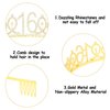YARIEW Black Sweet 16 Sash and Gold Tiara, Sweet 16 Birthday Decorations for Girls, Birthday Crown and Sash, 16th Birthday Gifts for Girls, Sweet Sixteen Gifts for Girls