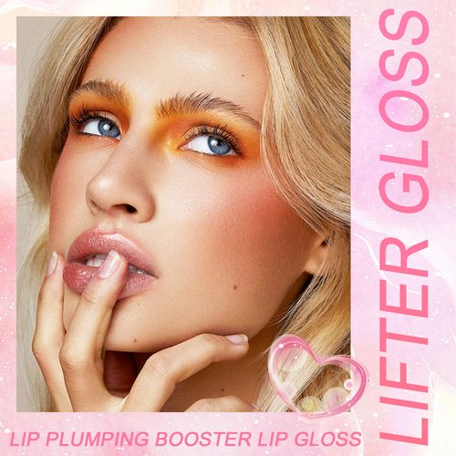 Lip Plumping Glow Oil Two-tone Long Lasting Moisturizing Shiny Non-Sticky Lip Gloss, Hydrating Lip Oil Lip Drip, High Shine Glossy Shimmer Glitter Lipstick Plumper Fresh Mirror Lip Glaze Makeup(04)