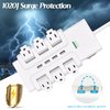 E-Macht Power Strip Surge Protector with Rotating Outlets 6 ft Long Extension Cord Mountable Swivel Power 6 AC Outlets+4 USB Ports, 1020J 15A 1875W,for Home, Office, Room