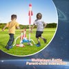 cxjoigxi Rocket Launcher for Kids, 6 Foam Toy Rockets and 2 Launch Pads for Multiplayer, Soars Up to 100 Feet, Fun Outdoor Toys Outside Games, Birthday Gifts for Boys Girls Ages 3 4 5 6 7 8 Years Old