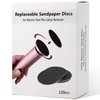 120pcs Foot File Sandpaper Discs Refill for Electric Callus Remover Dead Skin Removal (60pcs Rough 80 Grit + 60pcs Smooth 180 Grit)